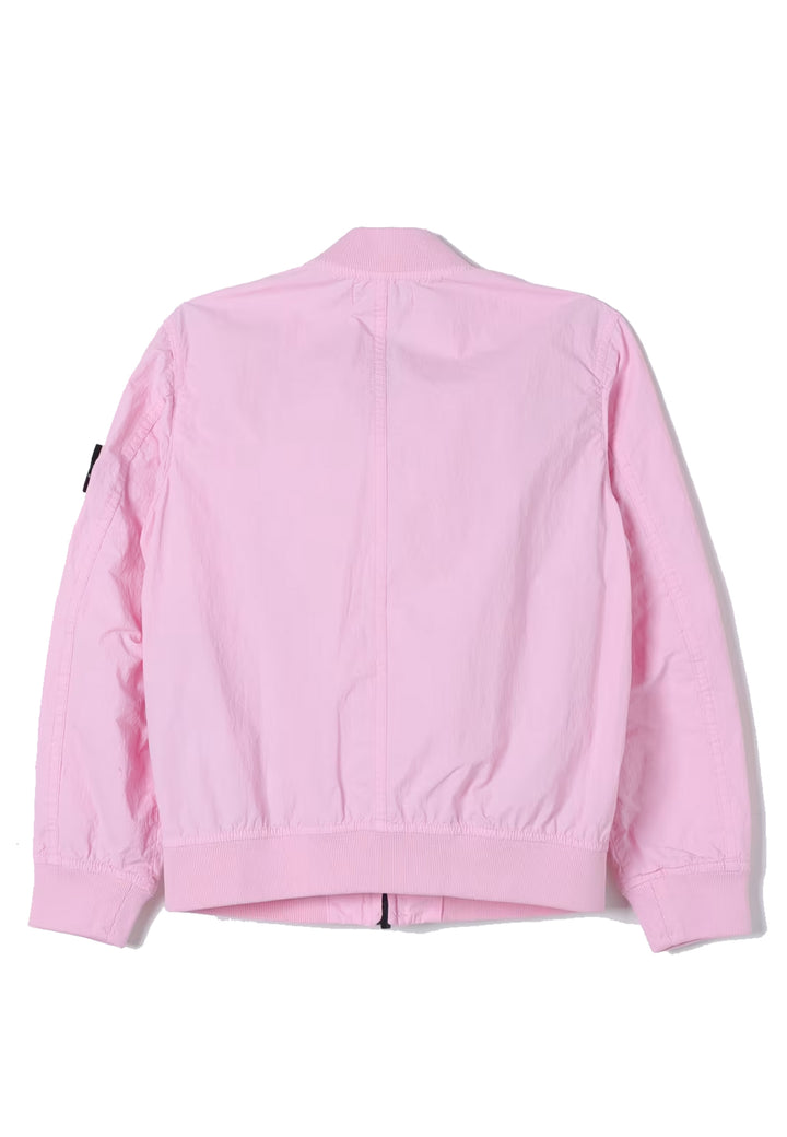 Giubbino bambino Stone Island rosa in nylon