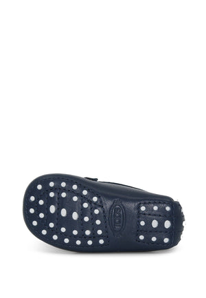 ViaMonte Shop | Tod's mocassino blu neonato in pelle
