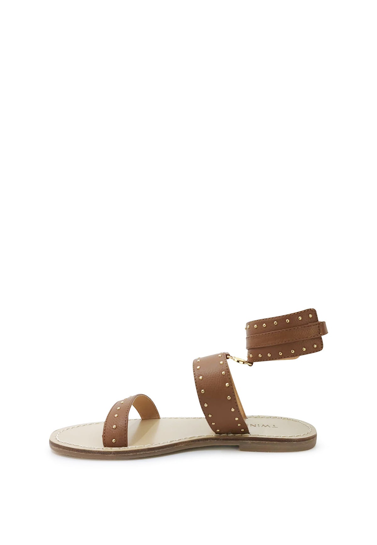 ViaMonte Shop | Twinset sandali marroni bambina in pelle