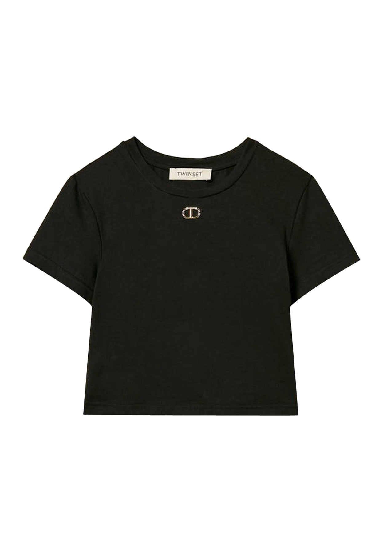 ViaMonte Shop | Twinset t-shirt nera bambina in cotone
