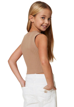ViaMonte Shop | Twinswet top beige bambina in viscosa
