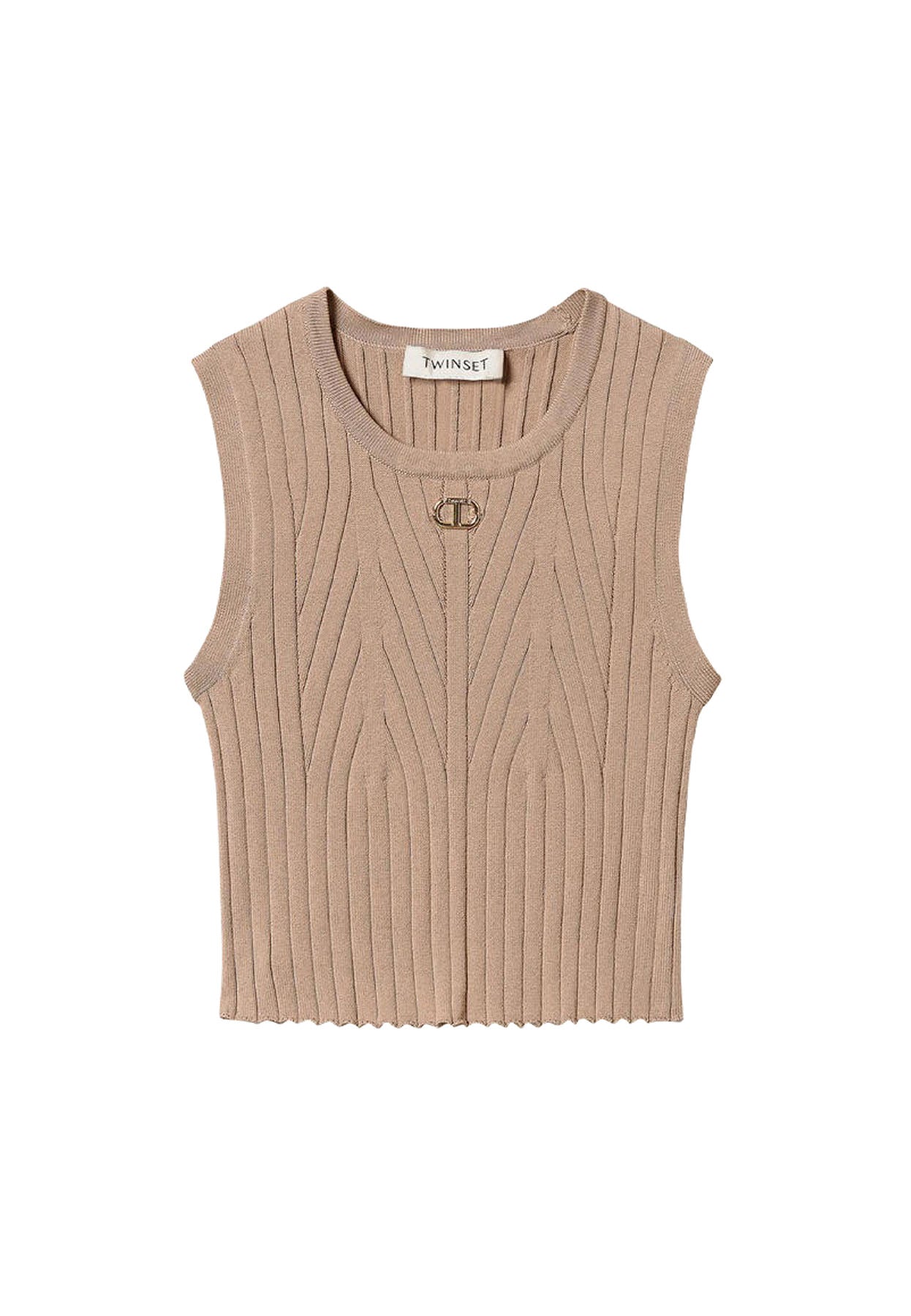 ViaMonte Shop | Twinswet top beige bambina in viscosa