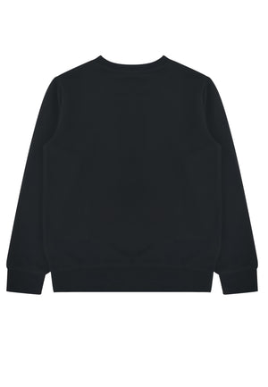 Felpa bambino Adidas nera in cotone | ViaMonte Shop