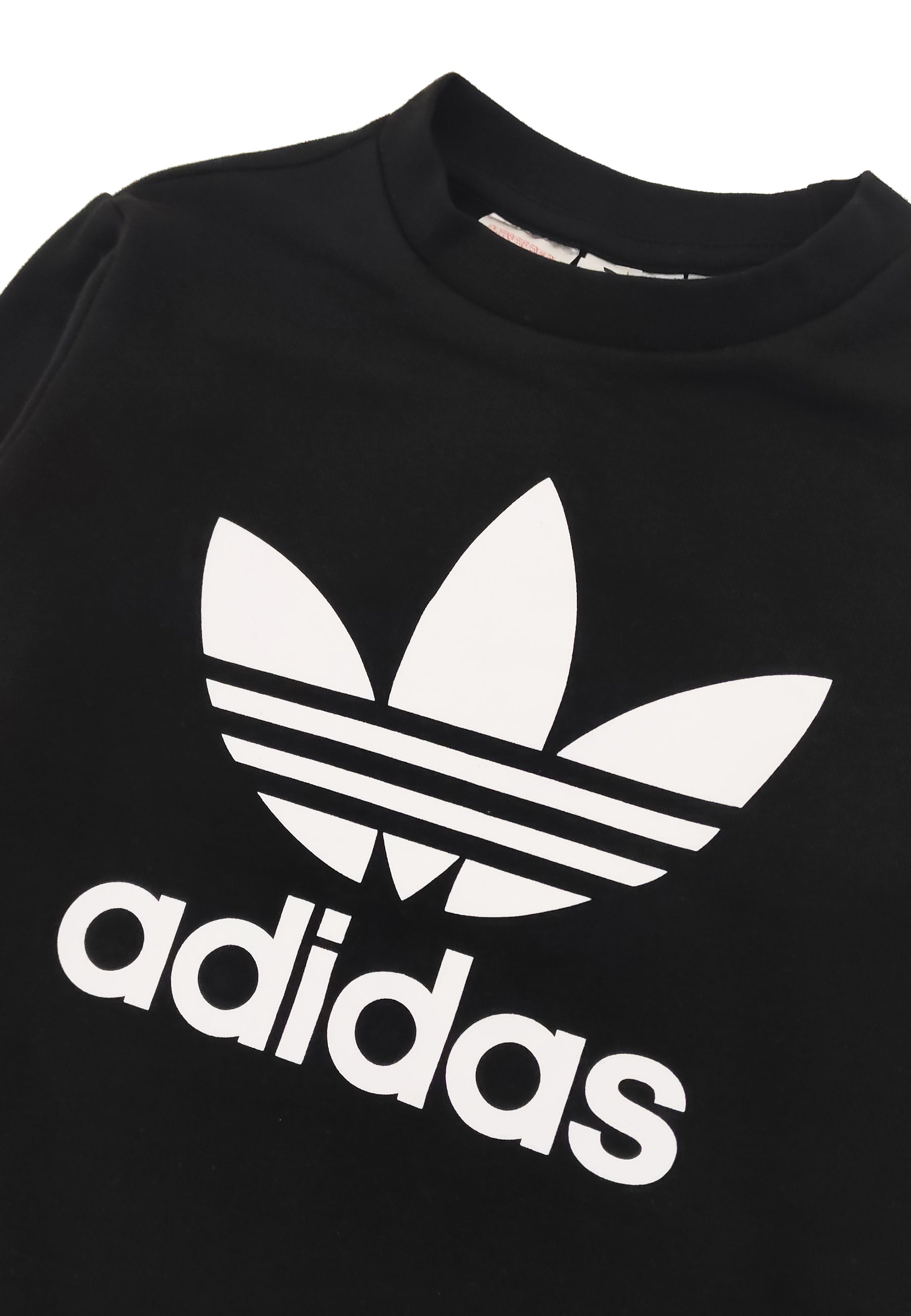 Felpa bambino Adidas nera in cotone | ViaMonte Shop