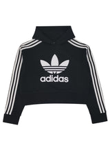Felpa bambina Adidas nera in cotone | ViaMonte Shop
