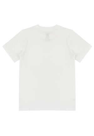 T-shirt bambino Adidas bianca in cotone | ViaMonte Shop