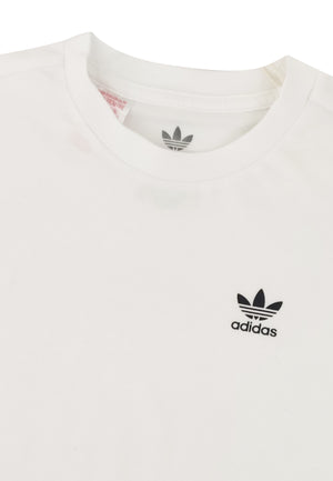 T-shirt bambino Adidas bianca in cotone | ViaMonte Shop