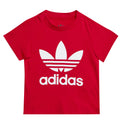 T-shirt neonato Adidas rossa in cotone | ViaMonte Shop