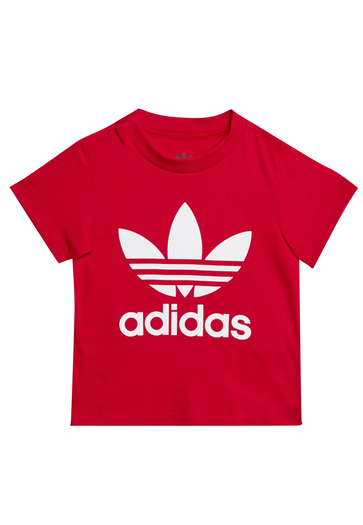 T-shirt neonato Adidas rossa in cotone | ViaMonte Shop