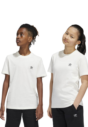 T-shirt bambino Adidas bianca in cotone | ViaMonte Shop