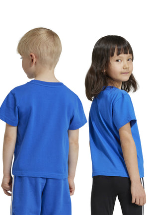 T-shirt bambino Adidas bluette in cotone | ViaMonte Shop