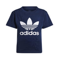 T-shirt bambino Adidas blu in cotone | ViaMonte Shop