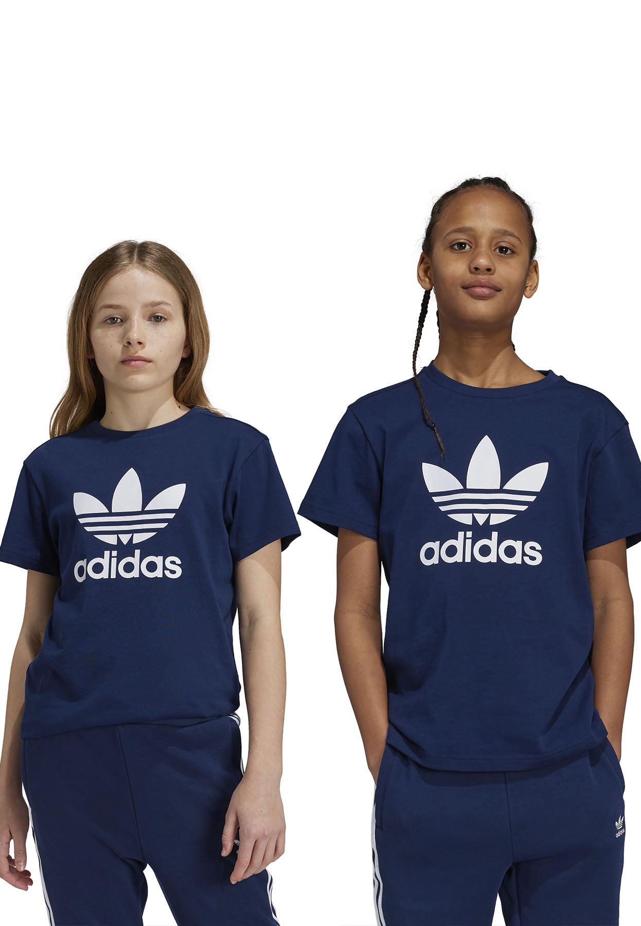 T-shirt bambino Adidas blu in cotone | ViaMonte Shop