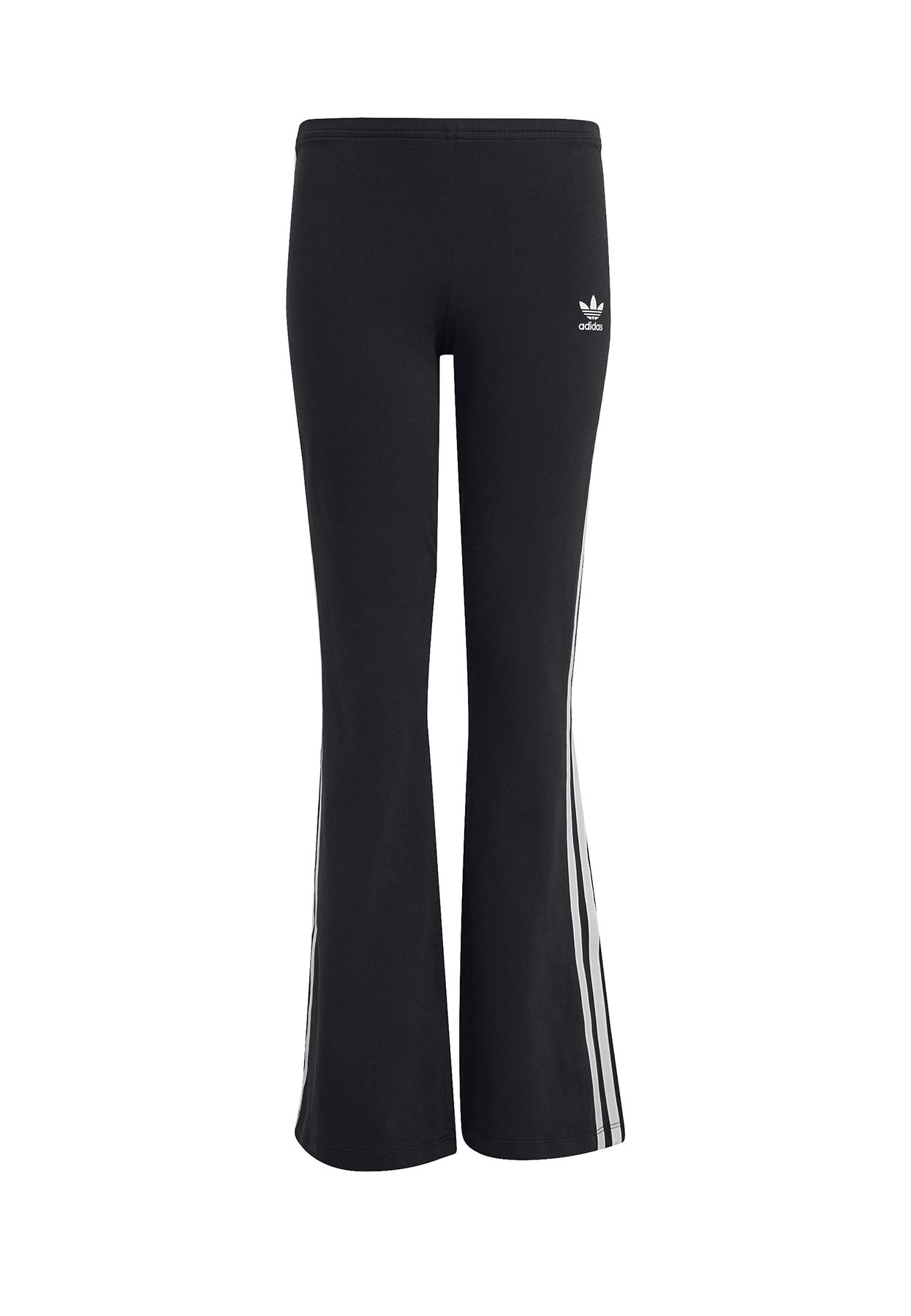 Leggings bambina Adidas nero in cotone | ViaMonte Shop