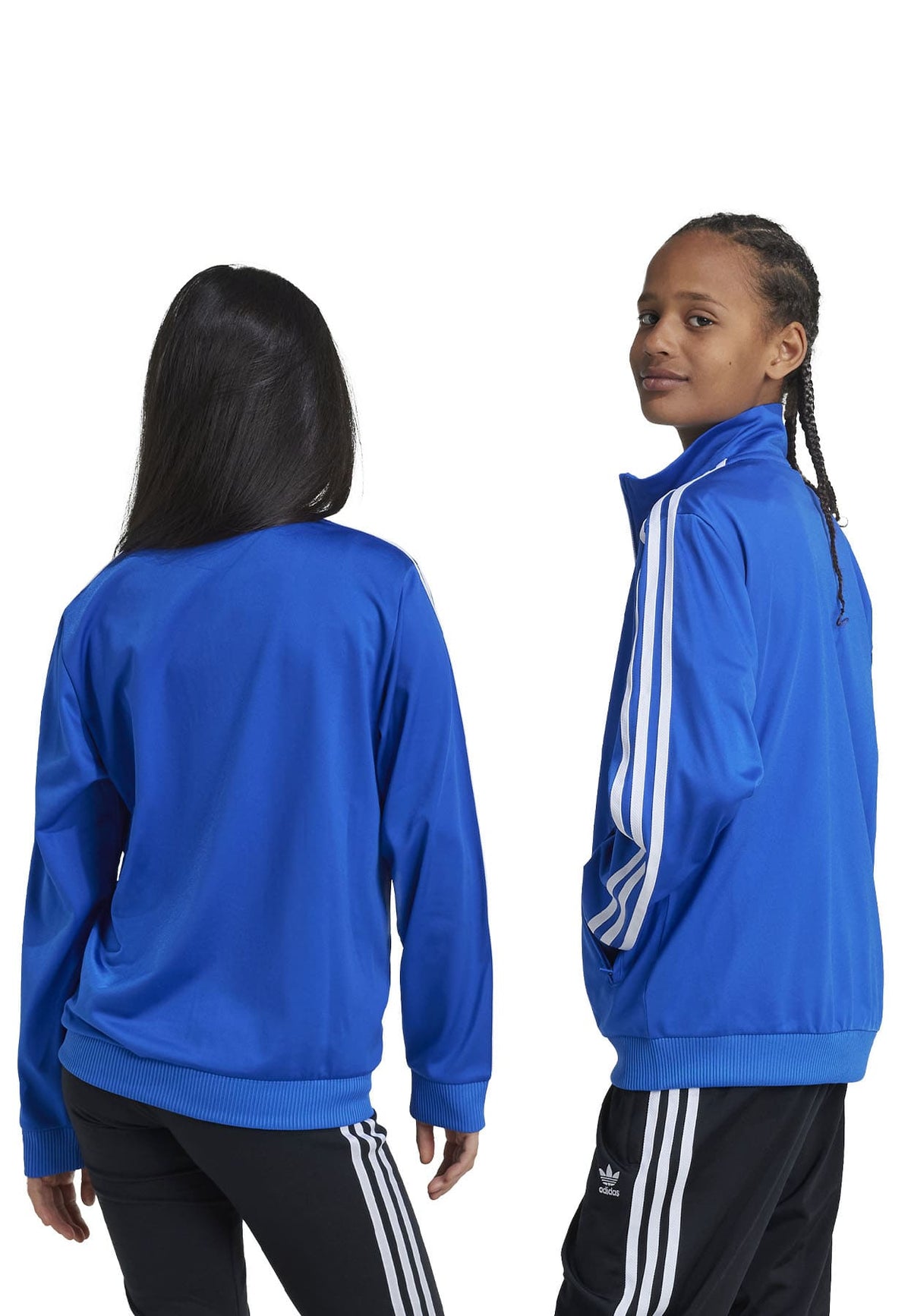 Felpa aperta bambino Adidas bluette in acetato | ViaMonte Shop