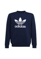Felpa bambino Adidas blu in cotone | ViaMonte Shop