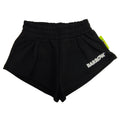 Shorts bambina Barrow kids nero in felpa di cotone | ViaMonte Shop