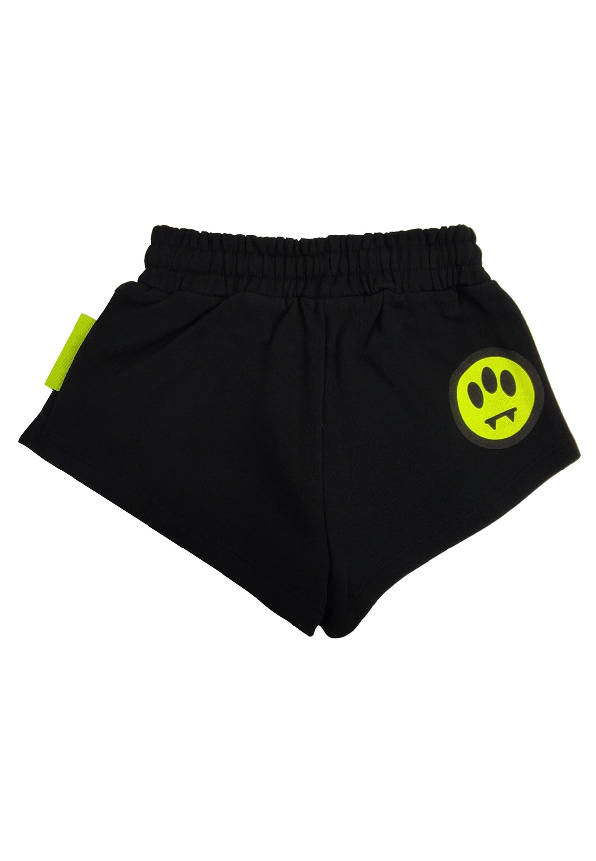 Shorts bambina Barrow kids nero in felpa di cotone | ViaMonte Shop