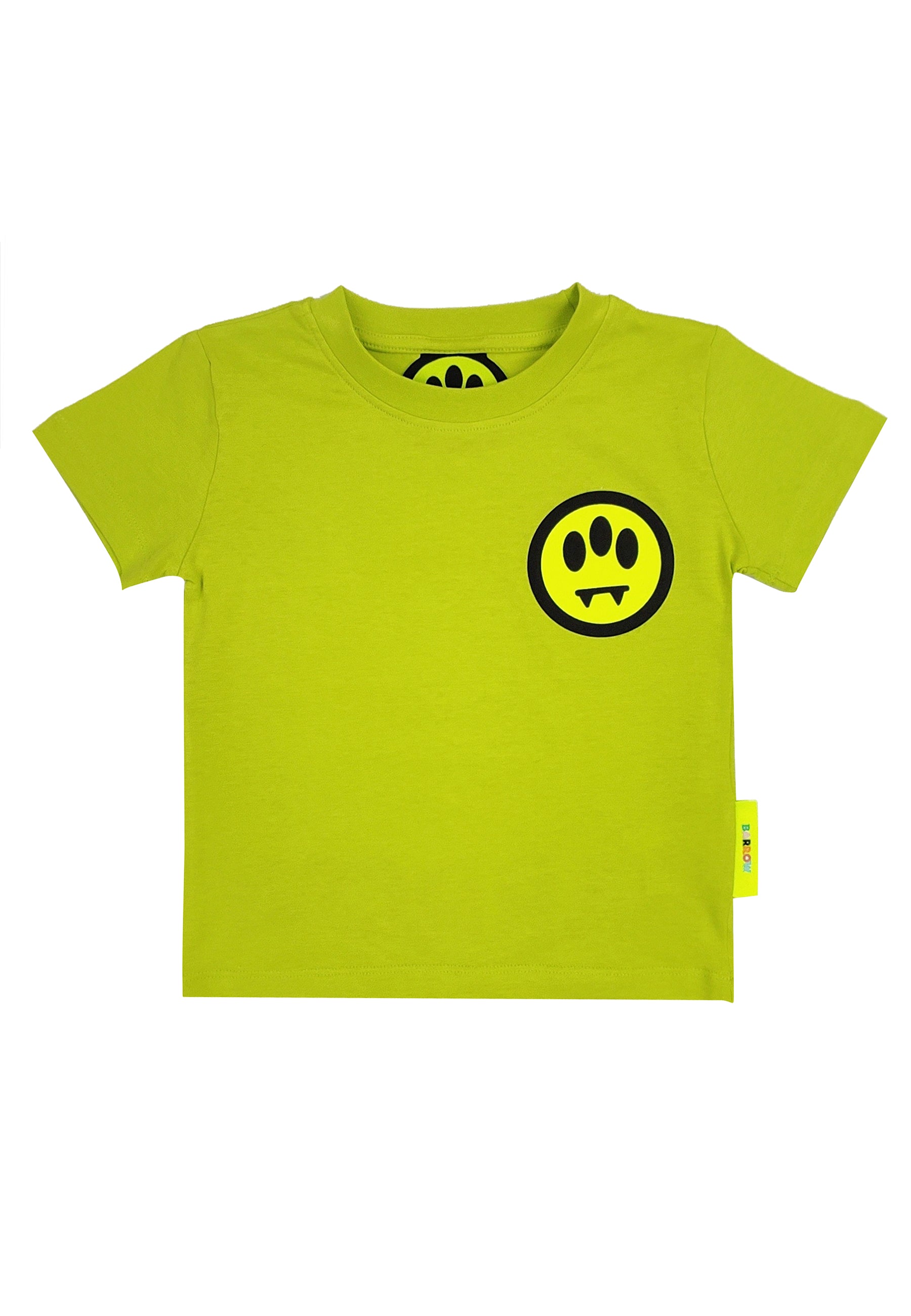 T-shirt bambino Barrow lime in jersey di cotone | ViaMonte Shop