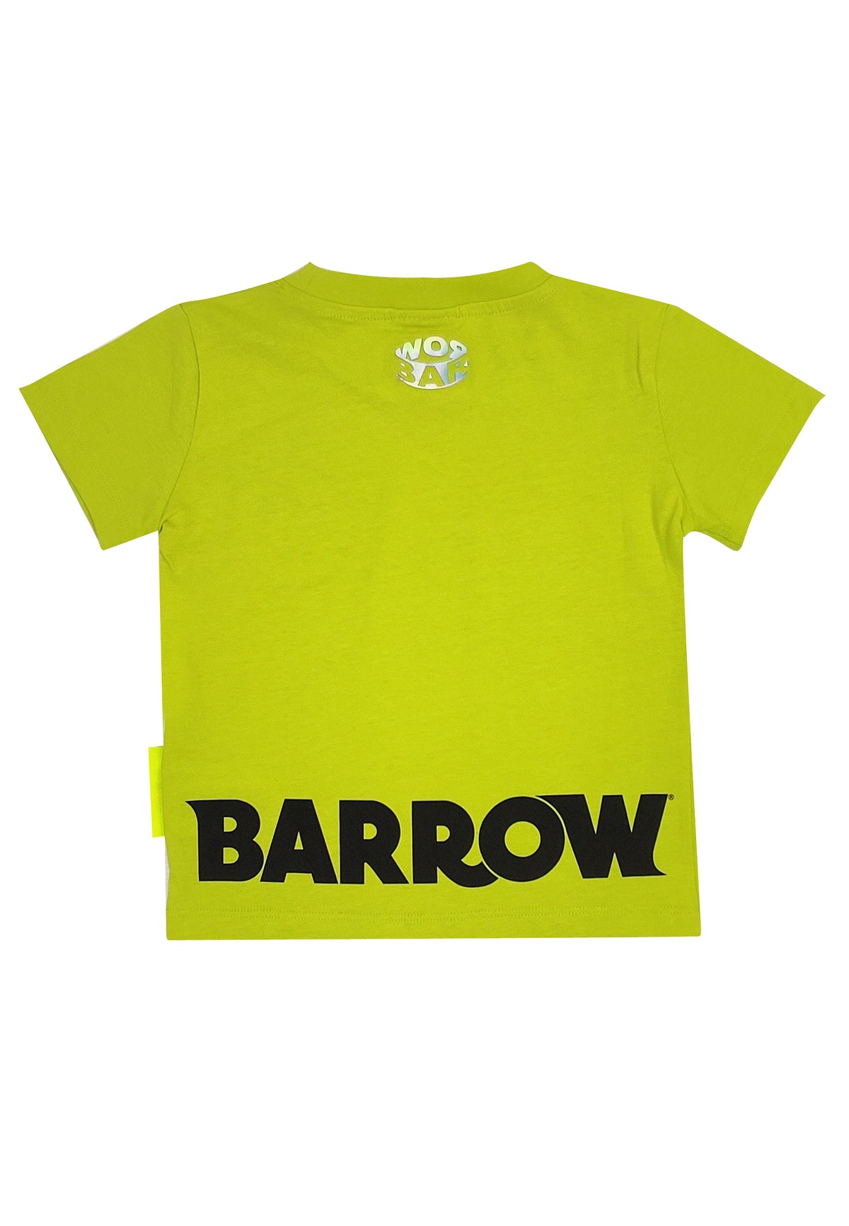 T-shirt bambino Barrow lime in jersey di cotone | ViaMonte Shop