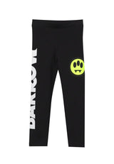 Leggings bambina Barrow neri in cotone | ViaMonte Shop
