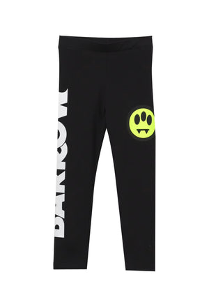 Leggings bambina Barrow neri in cotone | ViaMonte Shop