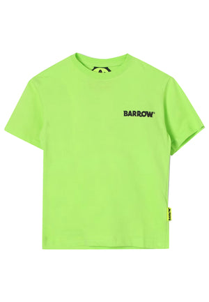 T-shirt bambino Barrow verde in jersey di cotone | ViaMonte Shop