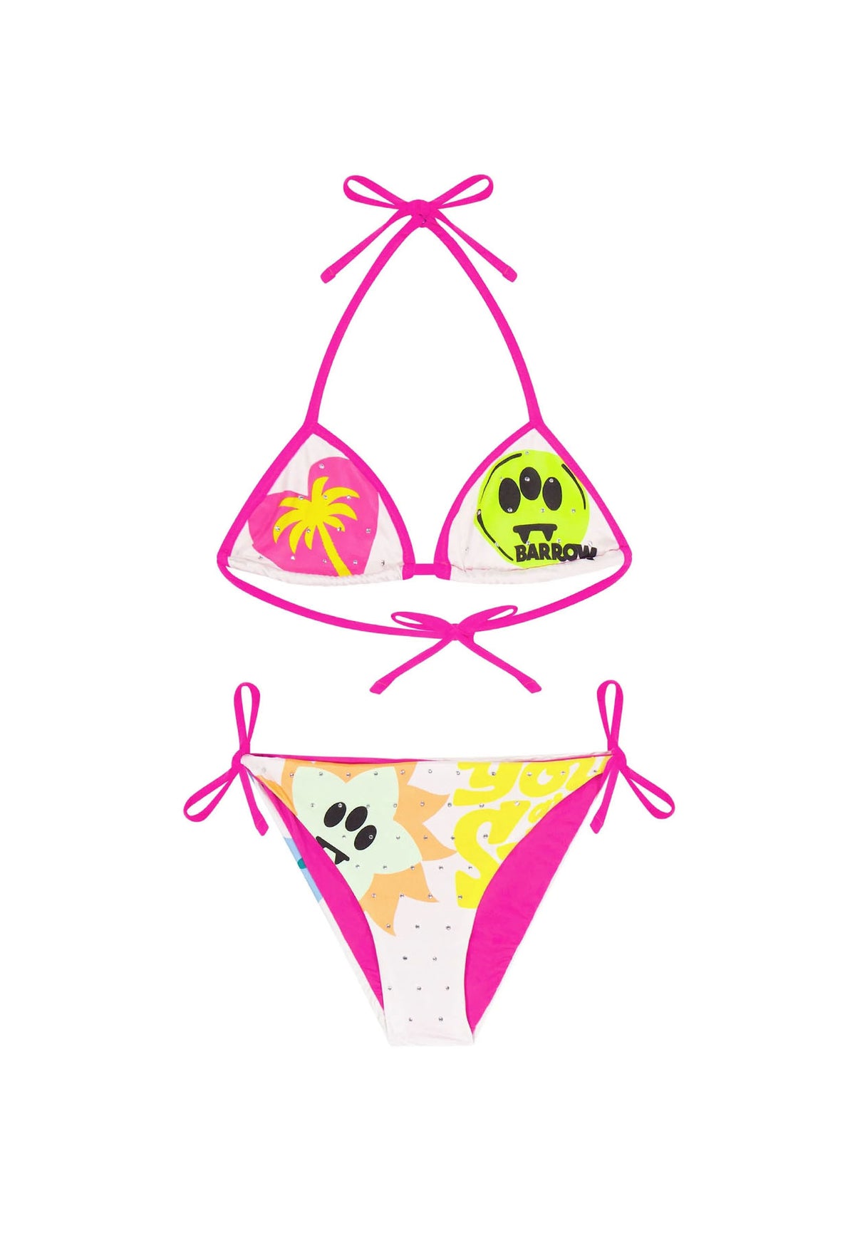 Costume bambina Barrow bianco in tessuto tecnico | ViaMonte Shop