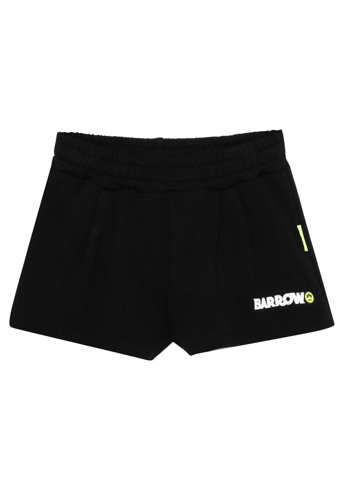 Shorts bambina Barrow nero in cotone | ViaMonte Shop