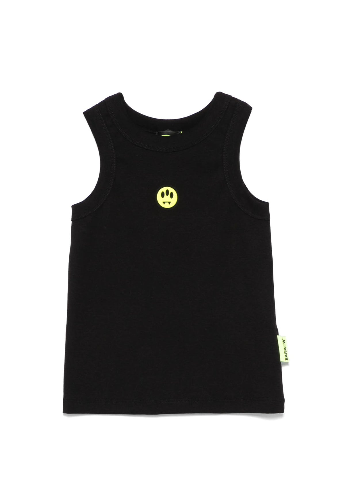 Top bambina Barrow nero in cotone | ViaMonte Shop