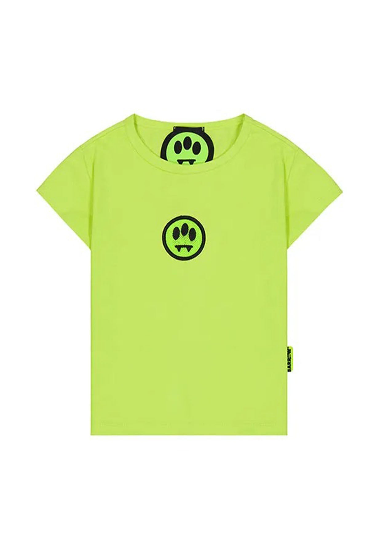 T-shirt bambina Barrow verde in jersey di cotone | ViaMonte Shop
