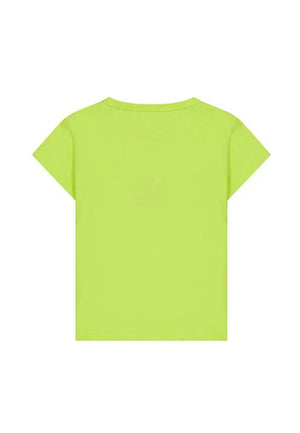 T-shirt bambina Barrow verde in jersey di cotone | ViaMonte Shop
