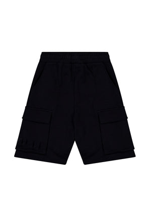 Bermuda bambino Barrow nero in cotone | ViaMonte Shop