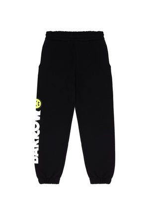 Pantalone sportivo bambino Barrow nero in cotone | ViaMonte Shop