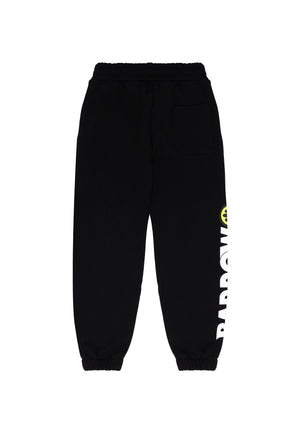 Pantalone sportivo bambino Barrow nero in cotone | ViaMonte Shop