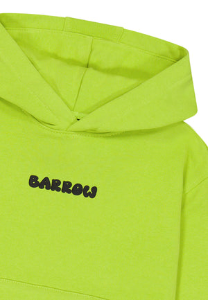 Felpa bambino Barrow verde in cotone | ViaMonte Shop