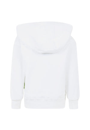 Felpa bambino Barrow bianca in cotone | ViaMonte Shop