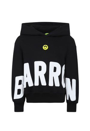 Felpa bambino Barrow nera in cotone | ViaMonte Shop