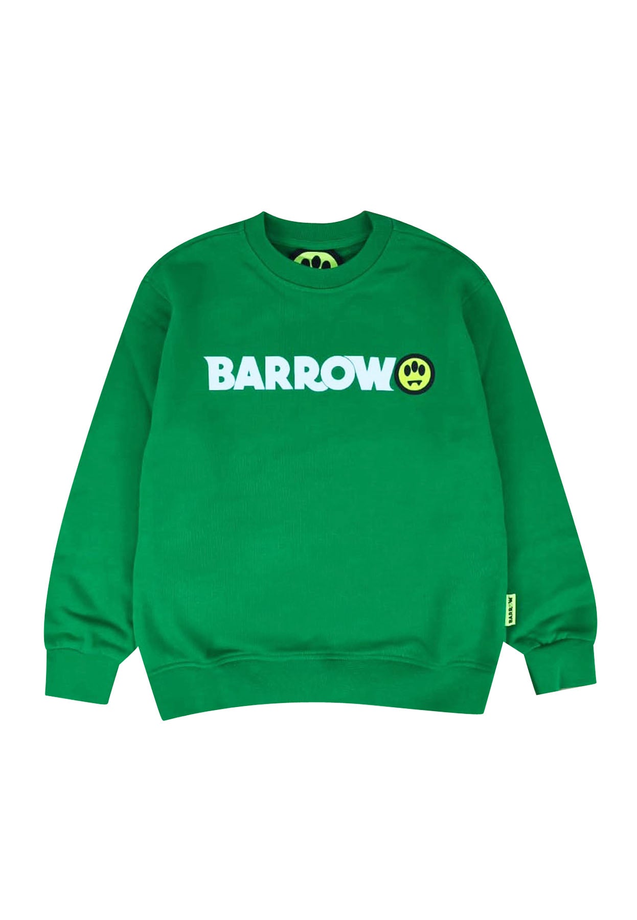 Felpa bambino Barrow verde in cotone | ViaMonte Shop