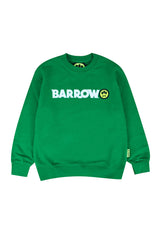 Felpa bambino Barrow verde in cotone | ViaMonte Shop