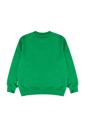 Felpa bambino Barrow verde in cotone | ViaMonte Shop