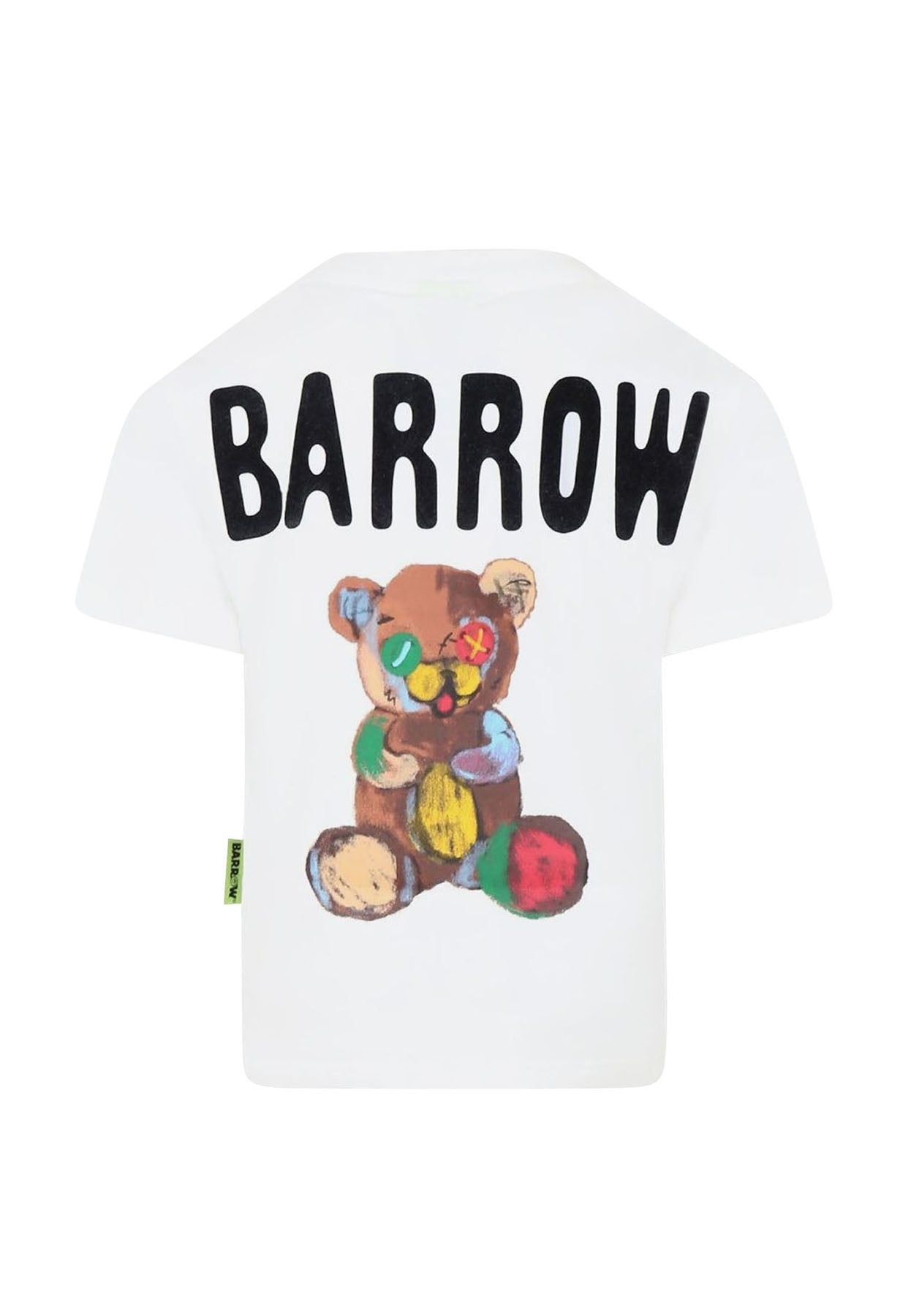 T-shirt bambino Barrow bianca in jersey di cotone | ViaMonte Shop