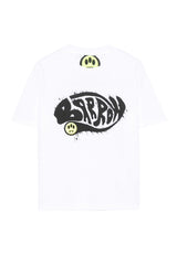 T-shirt bambino Barrow bianca in jersey di cotone | ViaMonte Shop