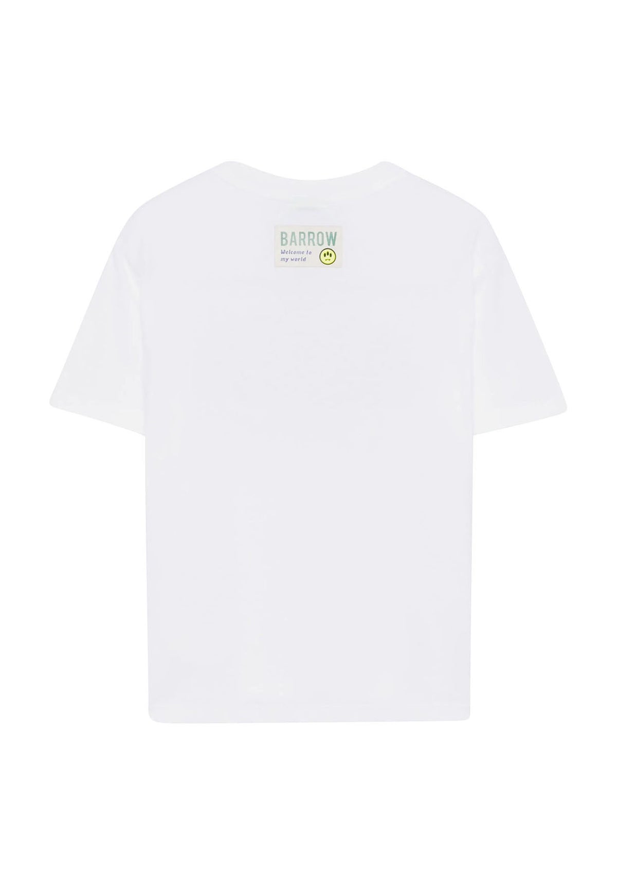 T-shirt bambino Barrow bianca in jersey di cotone | ViaMonte Shop