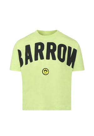 T-shirt bambino Barrow verde in jersey di cotone | ViaMonte Shop