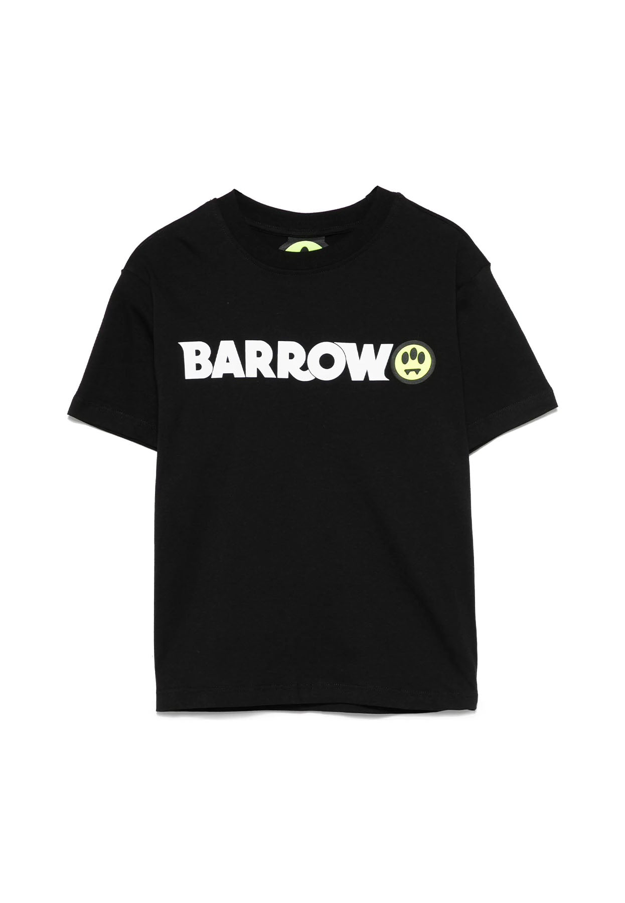 T-shirt bambino Barrow nera in jersey di cotone | ViaMonte Shop