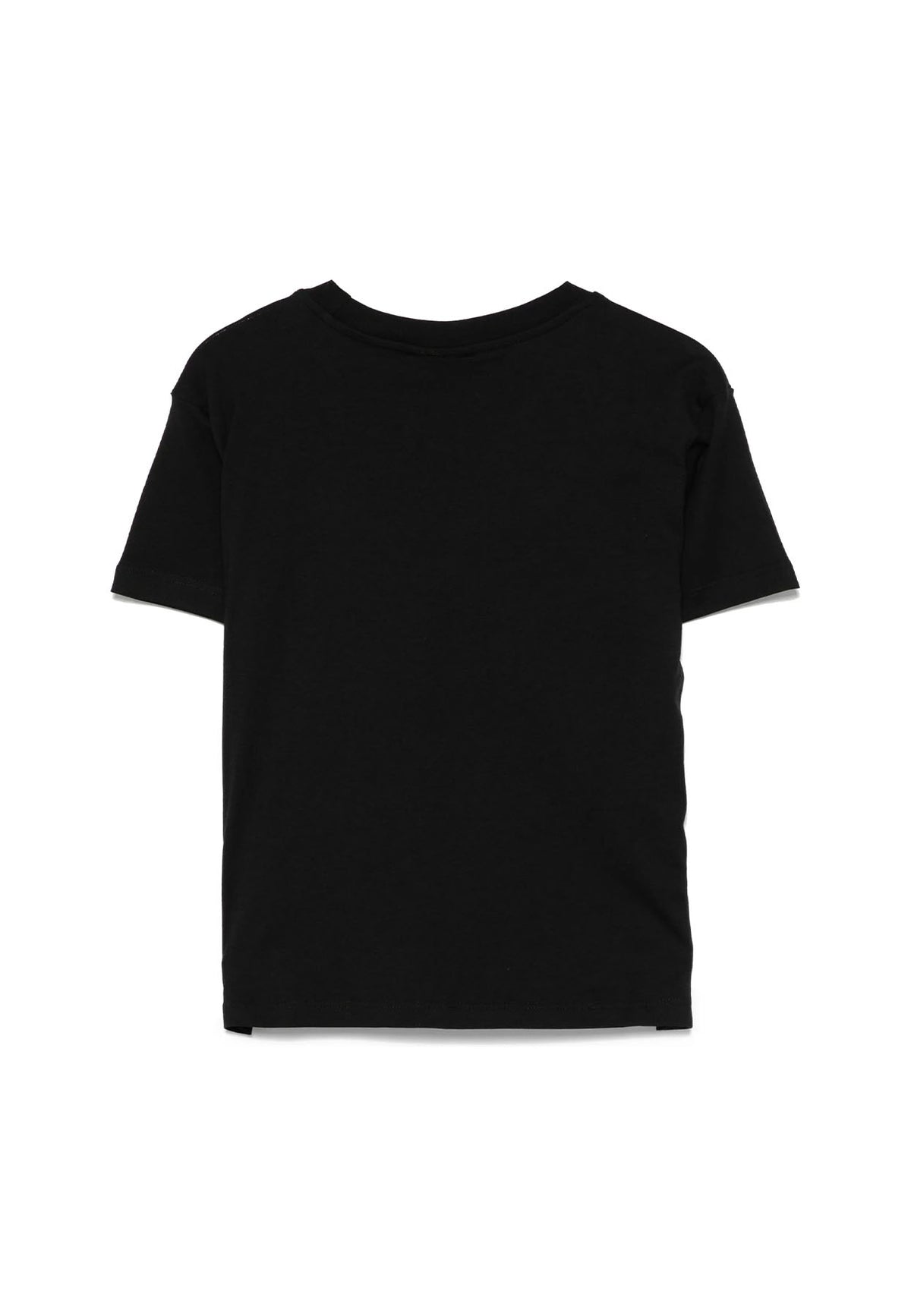 T-shirt bambino Barrow nera in jersey di cotone | ViaMonte Shop