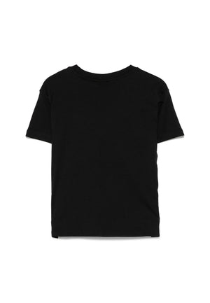T-shirt bambino Barrow nera in jersey di cotone | ViaMonte Shop