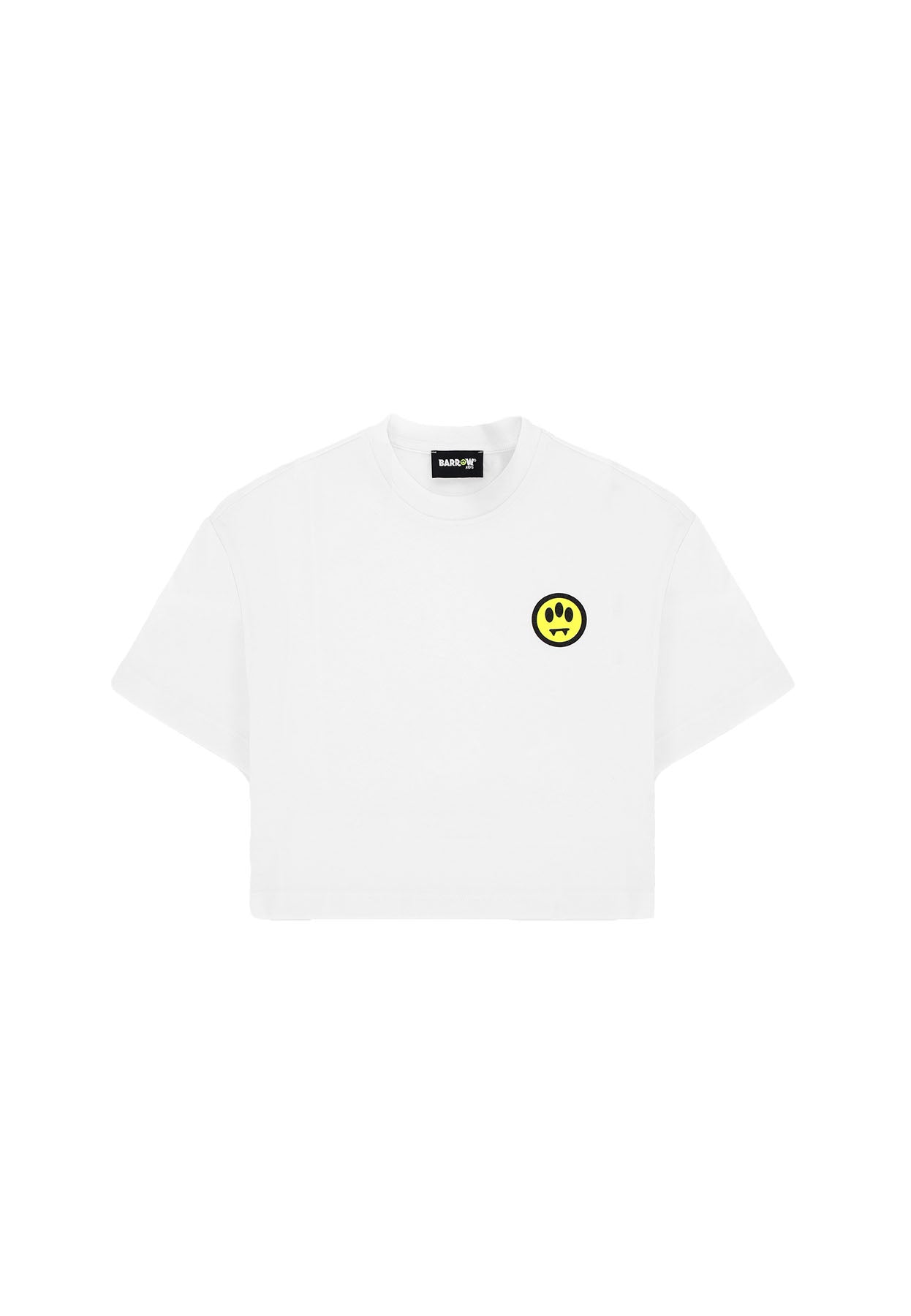 T-shirt basic bambina Barrow kids bianca in jersey di cotone | ViaMonte Shop