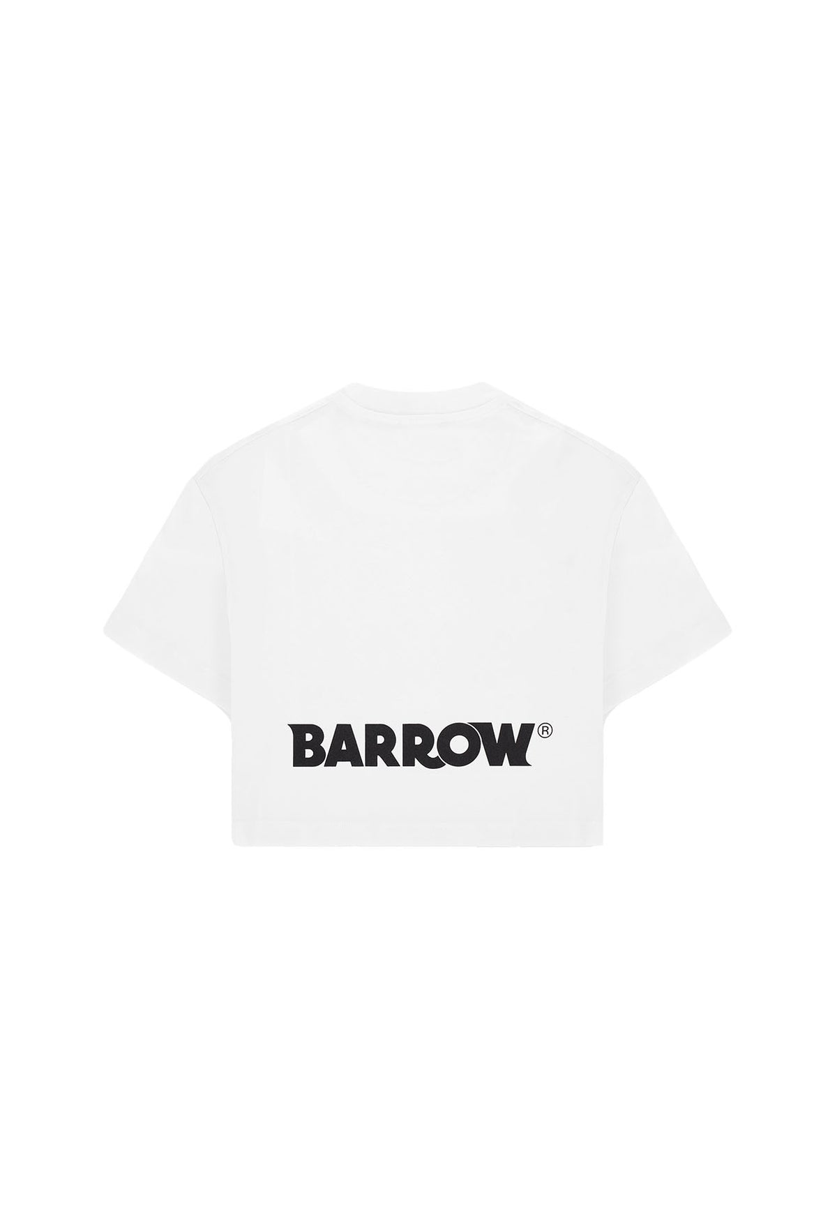 T-shirt basic bambina Barrow kids bianca in jersey di cotone | ViaMonte Shop